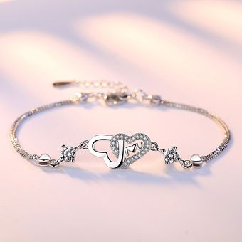 Charm Women 925 Pulsera De Plata Hermosa Calidad De Joyería 