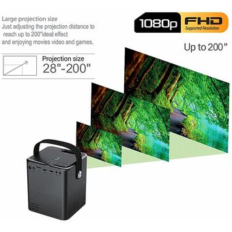 C500 mini portátil completa de alta defination múltiple proyector de vídeo Wi-Fi Inicio 