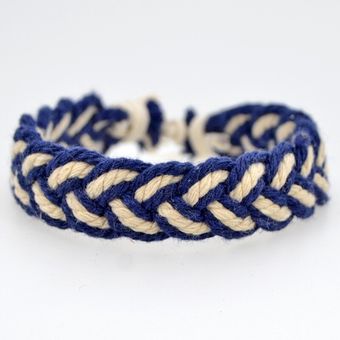 Pulsera De Hilo Bohemio Cuerda Vintage Tejida Hippie Amistad 