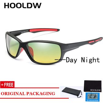 Hooldw Men Night Vision Glasses Polarized Sun Glasses Male 