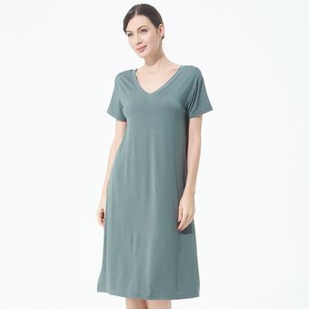 Nightie 7 Camison Largo De Modal Para Mujer Ropa De Dormir Informal Camison Suelto Vestido Para Casa Lenceria Sexy Camison De Gran Tamano 4xl 5xl 6xl 7xl Linio Mexico Ge598fa0uhe56lmx