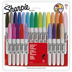 Marcador Sharpie Fino 24 Colores Sharpie  - Multicolor