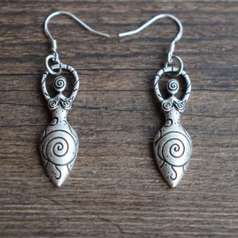 1 Par De Magos Con Pendientes De La Madre Tierra De La Diosa 