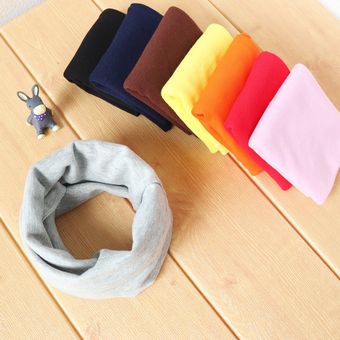Bufanda de algodón a la moda para niñas pequeñas bufanda de otoño e invierno para bebés pañuelo mágico Collar de anillo redondo para niños pañuelos para niños 
