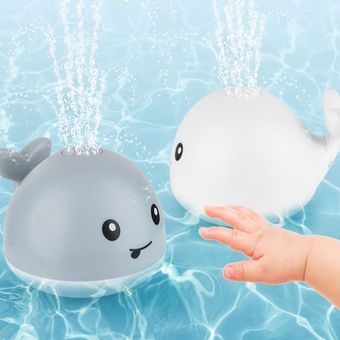Juguete del baño de agua de juguete automática de inducción eléctrica de riego Natación juguete ballena 