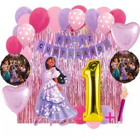 Combo Decoración Cumpleaños Barbie / Cortina / Globos