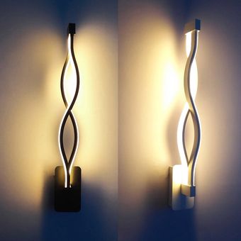 iluminac Luz LED de pared con diseño de ondas de aleación de aluminio 