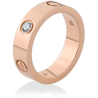 Anillo De Tornillo De Oro Lifejoys Zircon Marca De Lujo De Y 