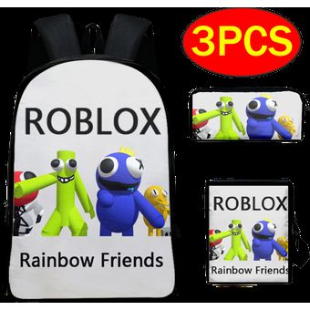 Niños Niños Niñas Roblox Rainbow Friends Imprimir Mochila Gran