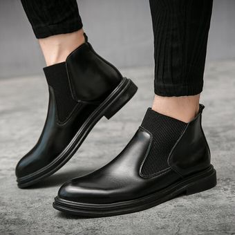Hombre Zapatos de Botas de Botas informales Botas con cordones Roa de Cuero de color Negro para hombre 