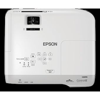 Epson Proyector LCD PowerLite 107 - Blanco, Gris