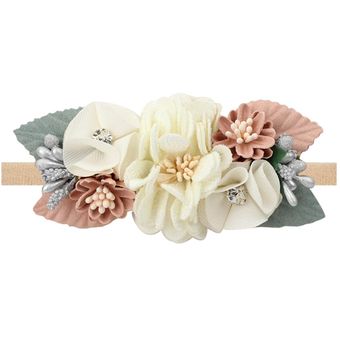 3 estilos recién nacido encaje de perlas artificiales flor 