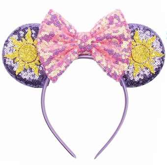 sombrerería de fiesta Chic para Mujer 2021 accesorios para el cabello para niña Diadema con orejas de ratón brillantes para Mujer lazos de lentejuelas 