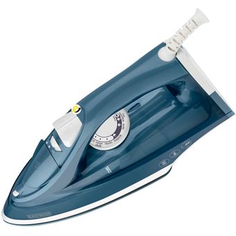 Plancha de Ropa BLACK & DECKER Vapor IRBD300 Trueglide Azul