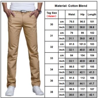 Hombres Pantalones chinos formales de negocios	Pantalones de pierna recta de ajustados Celeste 