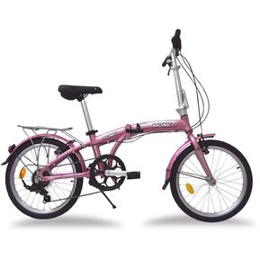 Bicicleta Flink Plegable/alum Rodada-20 7 Velocidades Rosa