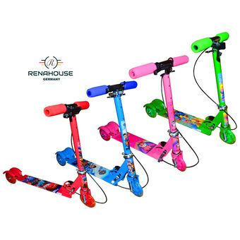 Kit Combo Casco Bicicleta Niños + Monopatin Infantil 3 Rueda