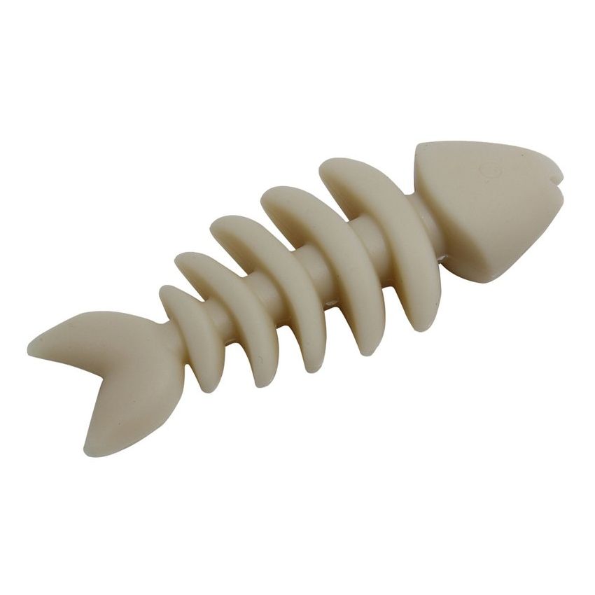 Huesos de aleta de tiburón perro luminous masticables Material de juguete Silicona Fácil de limpiar