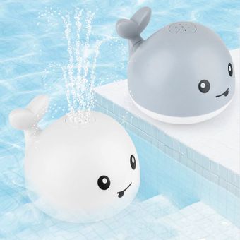 Juguete del baño de agua de juguete automática de inducción eléctrica de riego Natación juguete ballena 