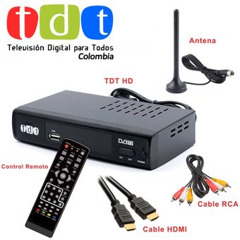 Decodificador TDT Sintonizador De Televisión Digital HD DVB2