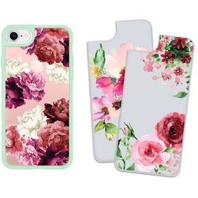 Funda iPhone SE 2020, 7 y 8 Con 3 Diseños - Floral dream Sw...