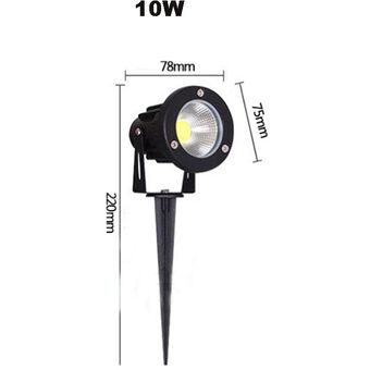 Lámpara de jardín para césped COB,luz LED de 220V,110V #3W spike type 