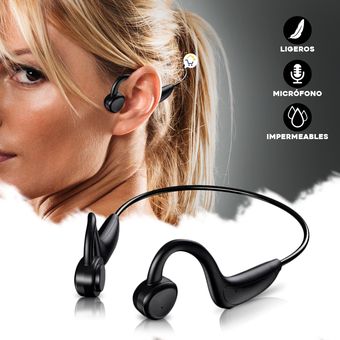 Minyaya Auriculares Conducción Osea, Auriculares de conducción ósea  Deportivos Bluetooth 5.3, Comodidad Open-Ear, Impermeable IPX6, Auriculares  para