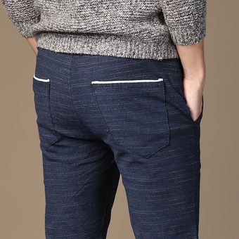 MRMT-Pantalones rectos elásticos para hombre  ropa masculina Casual .. 