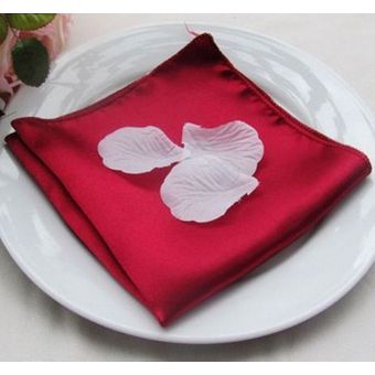 servilletas de satén de 30cm para mesa servilletas para banquete y cena pañuelos de bolsillo para decoración evento boda Hotel 50 Uds 