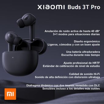 Audífonos Inalámbricos Xiaomi Buds 3t Pro (black) Color Negro