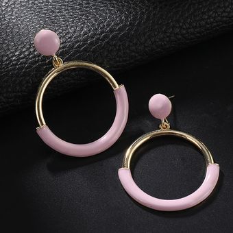 Pendientes Redondos De Lujo Pendientes Colgantes De Malla De 