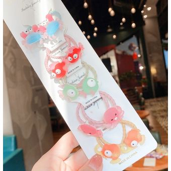 diademas accesorios para el pelo 1 Juego de cintas elásticas de goma con dibujos de princesas Kawaii para niñas regalo 