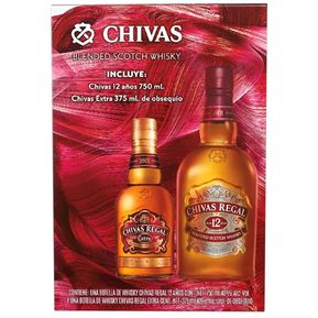 Whisky Chivas Regal 12 años 750 ml + Extra 375 ml