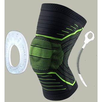Rodillera protectora de poliéster con almohadilla de silicona para deporte  rodillera compresora pa 
