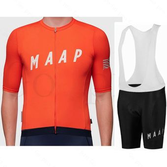 color rojo Conjuntos de MAAP Pro-Jersey de Ciclismo de manga corta 