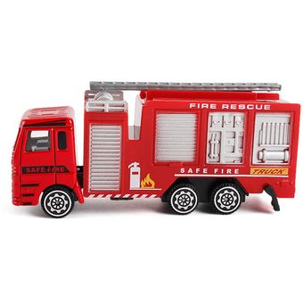 Aleación del carro del coche de bomberos de la inercia del metal de aleación modelo de coches de juguete regalo para los cabritos 