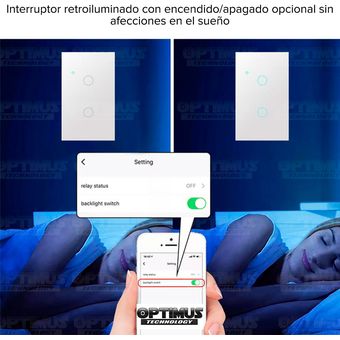 GENERICO Interruptor Luz Pared Inteligente Wifi 1 Vías,color Opcional