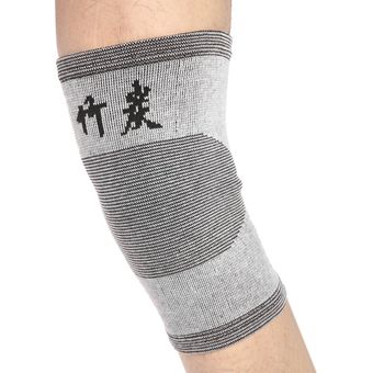Cálido rodilla apoyo de la ayuda de la pierna Lesión Artritis de carbón de bambú de punto rodillera 