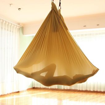 Juego de hamaca de yoga aérea con cuerda elástica para el hogar 