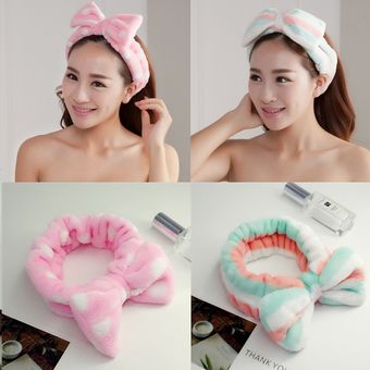 turbante cruzado OMG banda elástica Coral accesorios para el cabello Cinta para cabello suave y polar para mujer y niña 