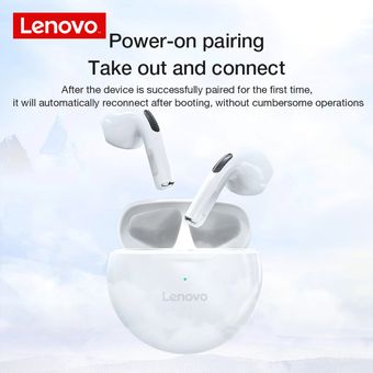 Auriculares Bluetooth Inalámbricos Tws HiFi Lenovo HT38 Touch Blanco 