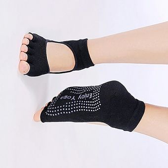 Yoga calcetines para las mujeres no Slip Toeless Skid pegajosa no agarre del calcetín Para Pilates 
