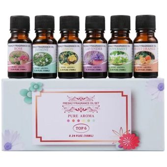 Set de 6 aceites esenciales PURE