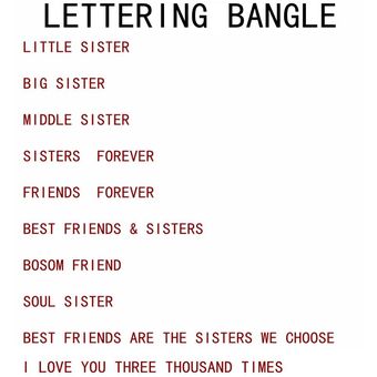 El Mejor Amigo Letras Letras Pulseras De Metal Brazalete El Mejor Amigo Letras Letras Pulseras De Metal Brazalete