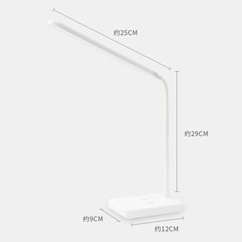 Lámpara de escritorio con soporte LED  moderna mesa de lectura de oficina  Interruptor táctil para luz flexible  USB  enchufe de trabajo  atenuador  lámparas de mesa Led para dormitorio 