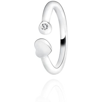 Anillo De Plata Esterlina 925 Brillante Ala Corona Rosa De Anillo De Plata Esterlina 925 Brillante Ala Corona Rosa De