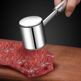 Acero inoxidable 304 suelta la carne de cerdo martillo Steak Chop Ablandador de doble cara 