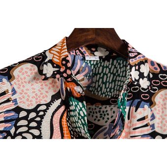 #XH07 huang De moda de punto para hombre Hawaiano playa camisas nov 