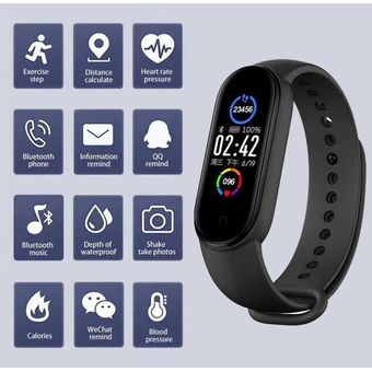 Smart Band Reloj Inteligente Pulso Cardiaco Deportivo Pedometro