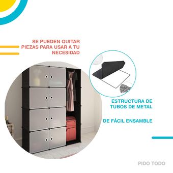 Multi Organizador Closet Armario Con Puerta 15 Cubos Para